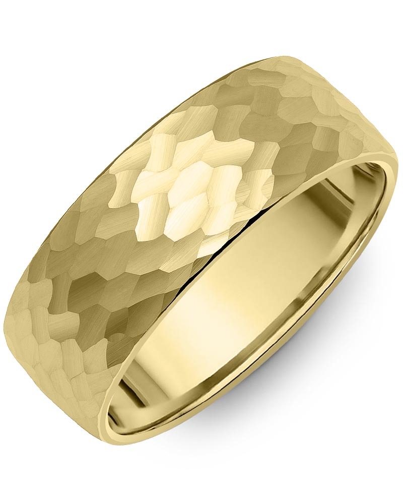 Men's & Women's Dome Yellow Gold Wedding Band from MADANI Rings. Wedding bands, fashion rings, promise rings, made of Tungsten, Ceramic, Cobalt, and Gold. View the collection at madanirings.com