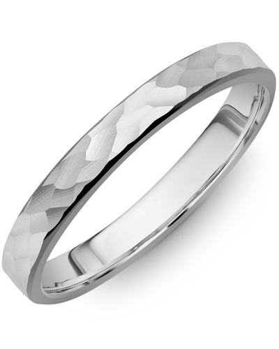 Men's & Women's Flat White Gold Wedding Band from MADANI Rings. Wedding bands, fashion rings, promise rings, made of Tungsten, Ceramic, Cobalt, and Gold. View the collection at madanirings.com
