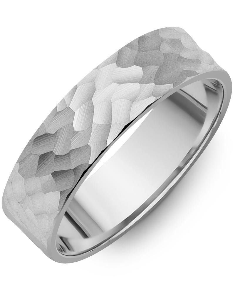 Men's & Women's Flat White Gold Wedding Band from MADANI Rings. Wedding bands, fashion rings, promise rings, made of Tungsten, Ceramic, Cobalt, and Gold. View the collection at madanirings.com