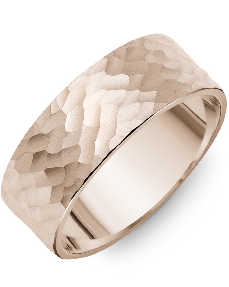 Men's & Women's Flat Rose Gold Wedding Band