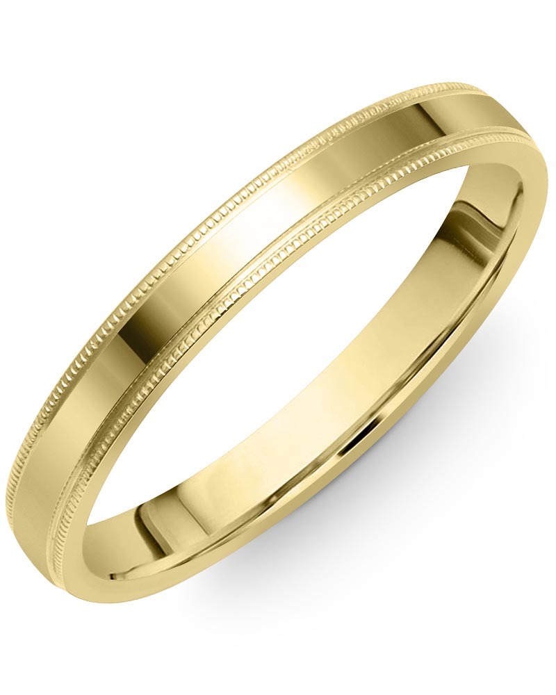 Men's & Women's Flat Yellow Gold Wedding Band from MADANI Rings. Wedding bands, fashion rings, promise rings, made of Tungsten, Ceramic, Cobalt, and Gold. View the collection at madanirings.com