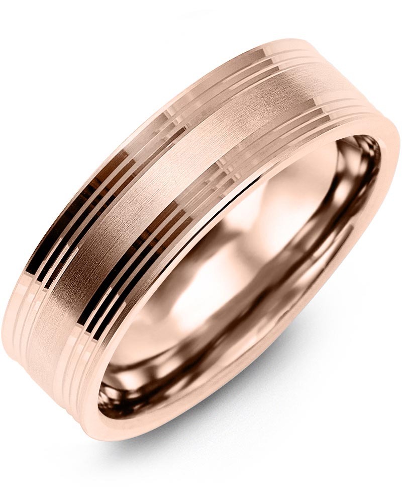 Men's & Women's Rose Gold Wedding Band