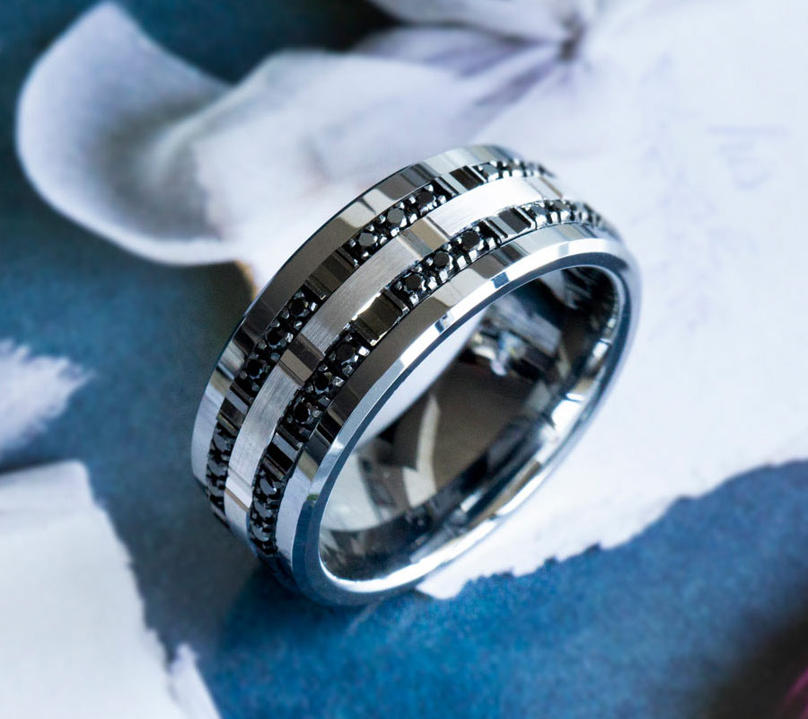 Mens plain wedding on sale rings