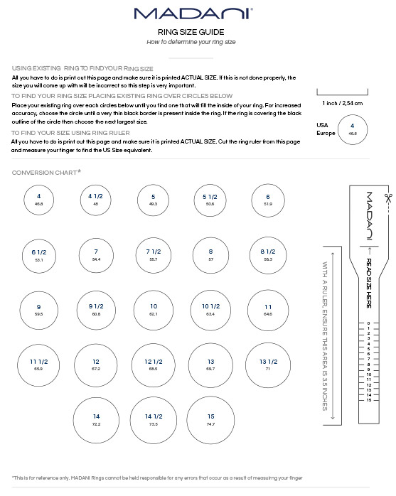 Ring size deals 54 in numbers