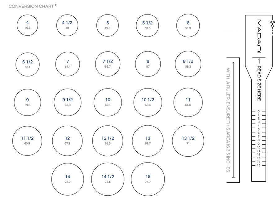 full size printable ring sizer chart